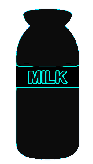 ネオン　牛乳瓶